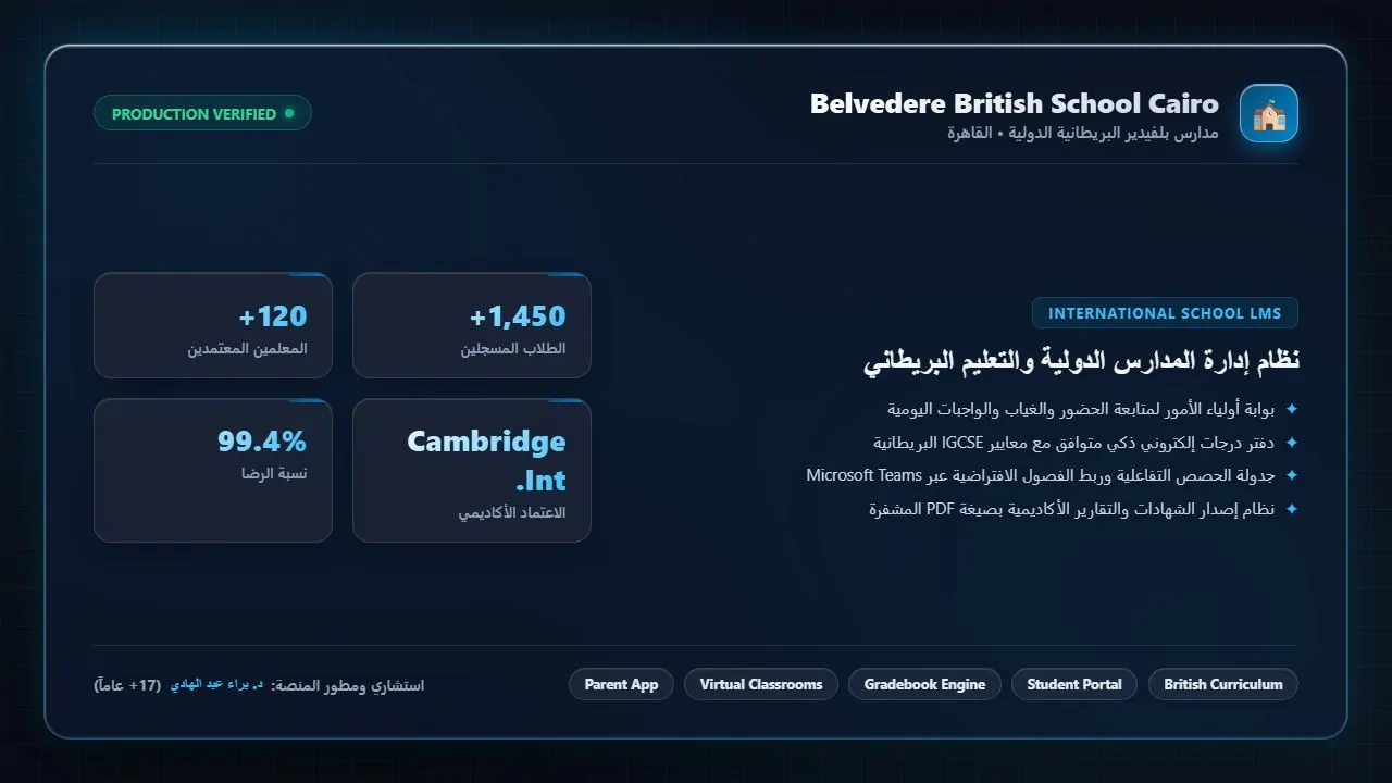 بوابة مدارس بلفيدير البريطانية الدولية