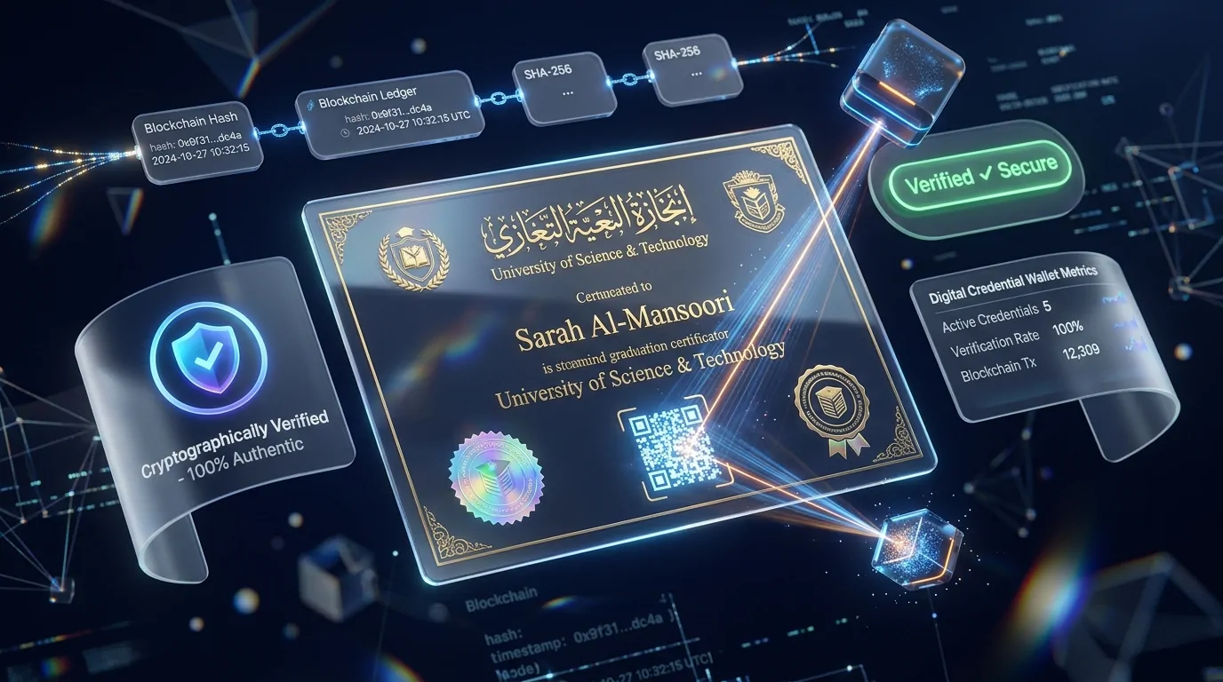 منظومة إنجازي لإصدار وتوثيق الشهادات الرقمية الذكية